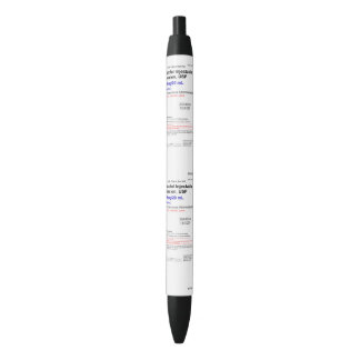 Propofol Anaesthesia CRNA Black Trim Pen, Black In Ink Pen