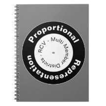 Proportional Representation Spiral Photo Notebook