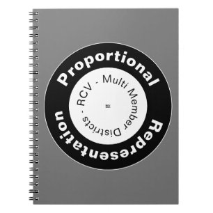 Proportional Representation Spiral Photo Notebook