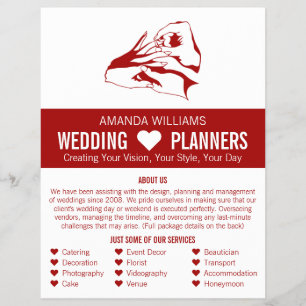 Proposal Design, Wedding Event Planner Advertising Flyer