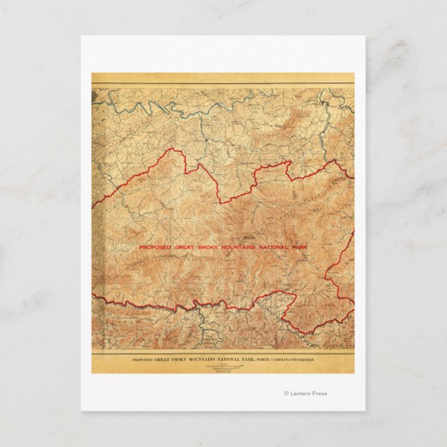 Proposal for Great Smoky Mountains National Park Postcard (Front)