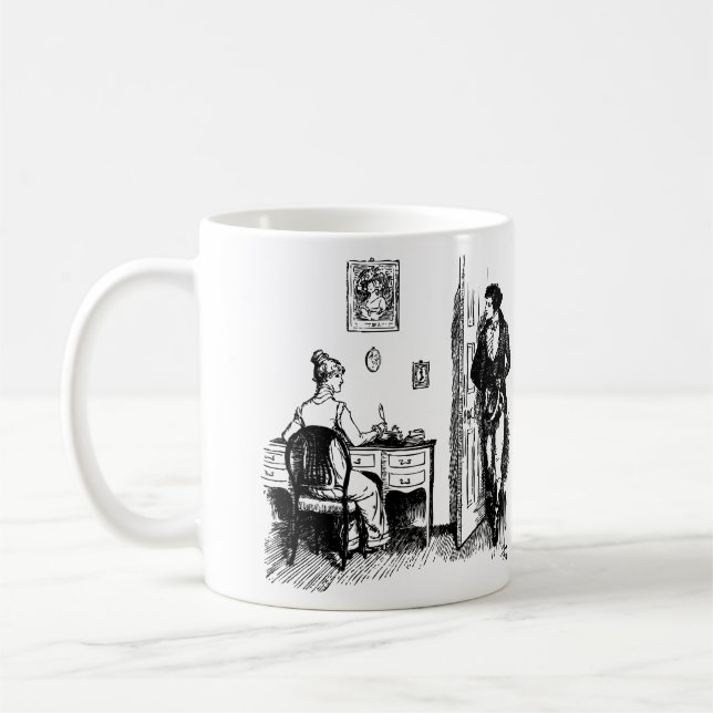 Proposal - Pride and Prejudice - Jane Austen Coffee Mug (Left)