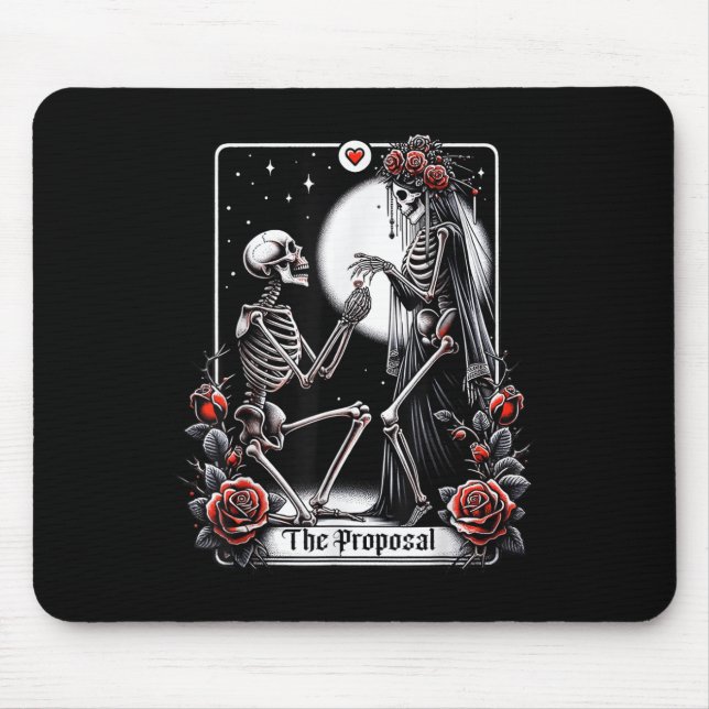 Proposal Tarot Card Engagement Party Bride Groom S Mouse Pad (Front)