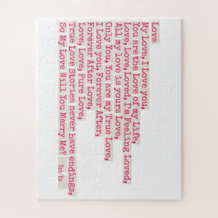 Proposal/Will U Marry Me?   Jigsaw Puzzle