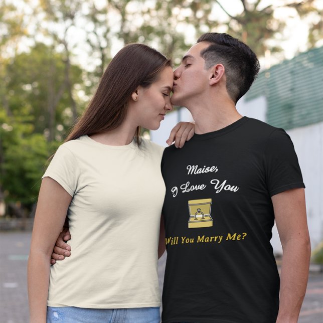  Proposal - Will You Marry Me Engagement Tri-Blend Shirt (Creator Uploaded)