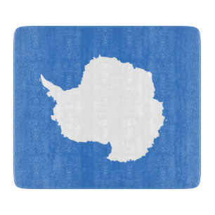 Proposed Flag of Antarctica (by Graham Bartram) Cutting Board