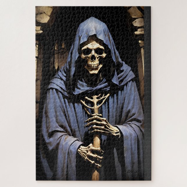 Propping Up the Reaper Jigsaw Puzzle (Vertical)