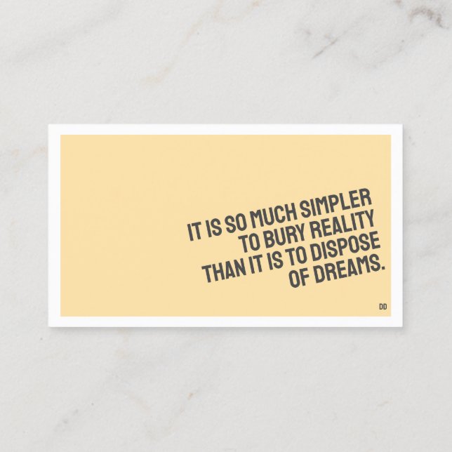 PROSE Minimalist Business Card (Back)