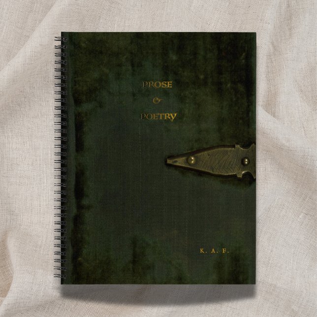 Prose & Poetry Debossed Moss Velvet Look Journal (Creator Uploaded)