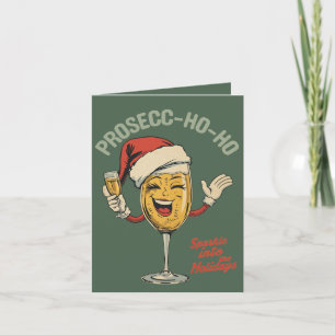 Prosecc-ho-ho – Funny Christmas Prosecco Pun Card
