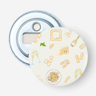 Prosecco and Pasta Birthday Bottle Opener