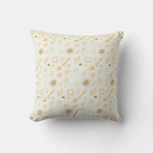 Prosecco and Pasta Birthday Cushion