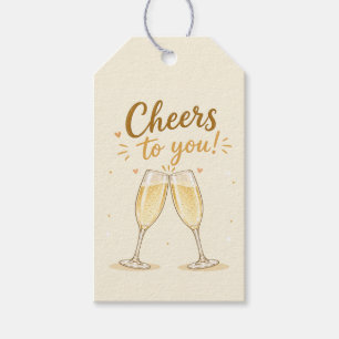 Prosecco Birthday Gift Tag