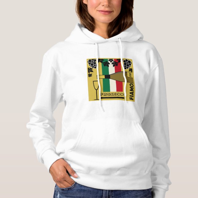 prosecco sparkling wine  hoodie (Front)