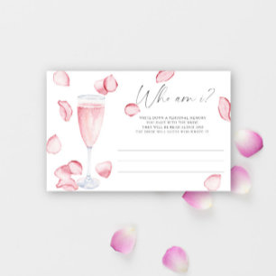 Prosecco - Who am I bridal shower game Stationery
