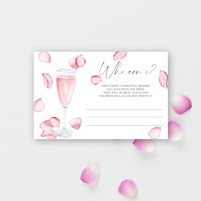 Prosecco - Who am I bridal shower game Stationery (Creator Uploaded)