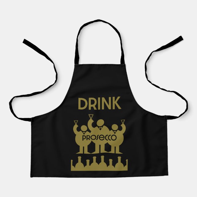 Prosecco Wine Drinkers Apron (Front)