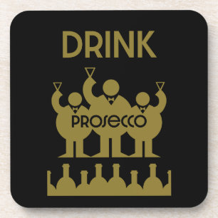 Prosecco Wine Drinkers Coaster