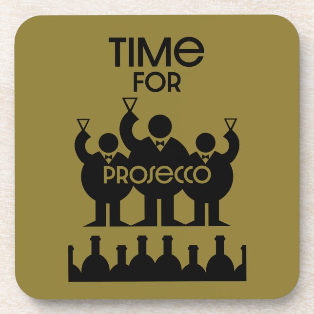 Prosecco Wine Drinkers Coaster (Front)
