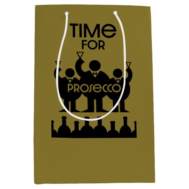Prosecco Wine Drinkers Medium Gift Bag (Front)