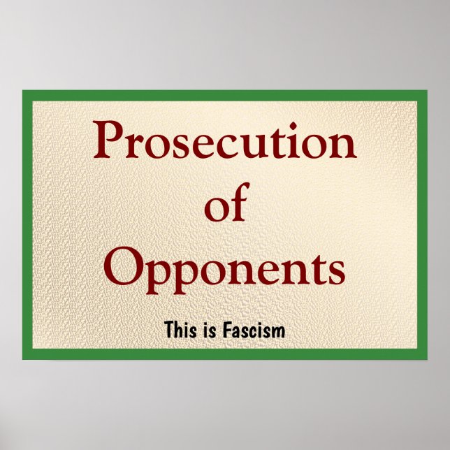 Prosecution of Opponents Poster (Front)
