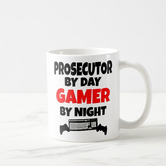 Prosecutor Loves Playing Video Games Coffee Mug (Right)