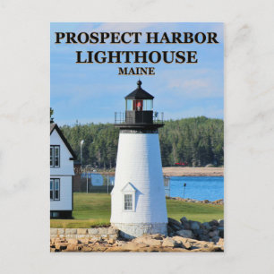 Prospect Harbour Lighthouse, Maine Postcard