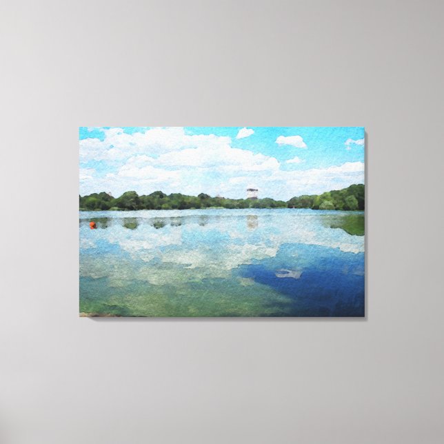 Prospect Park Lake #1 Wrapped Canvas Print (Front)