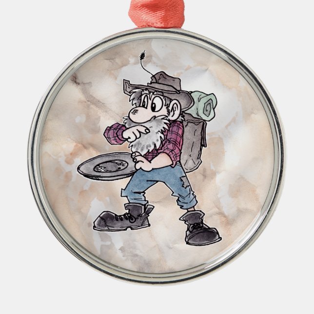 Prospector Metal Tree Decoration (Front)
