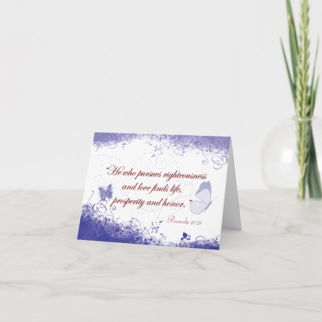 Prosperity Butterfly Notecard (Front)