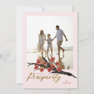 Prosperity in Bloom (Faux Gold) Card