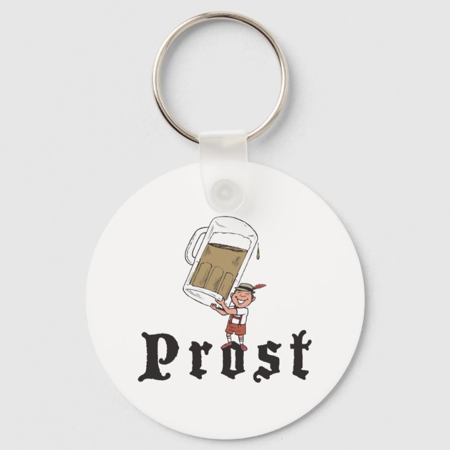 Prost German Drinking Key Ring (Front)