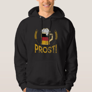 Prost German Flag Beer Lover Oktoberfest Hoodie
