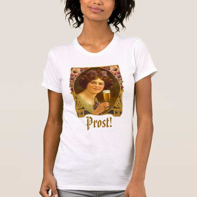 Prost! Toast Oktoberfest Gal Octoberfest T-shirt (Front)