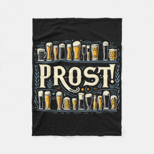 Prost Various Beer Selection Celebrate Diversity  Fleece Blanket