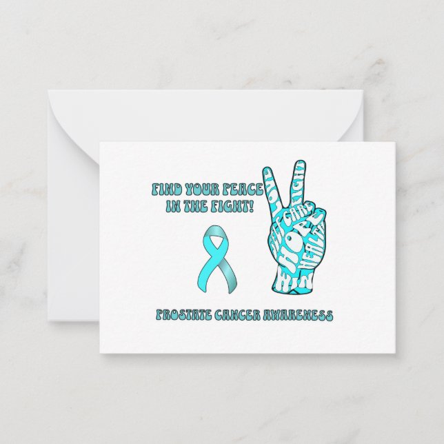 Prostate Awareness Flat Note Card (Front)