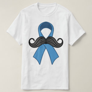 Prostate Awareness Ribbon Moustache T-Shirt