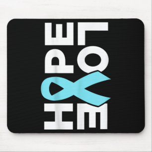 Prostate Cancer Awareness - Hope Love Support Ribb Mouse Pad