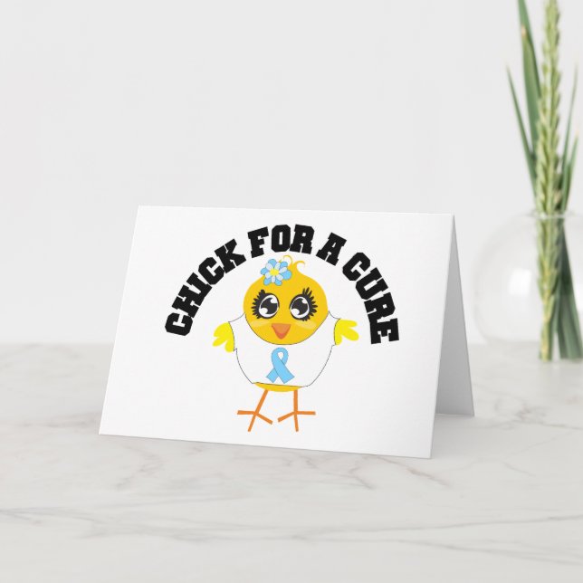 Prostate Cancer Chick For A Cure Card (Front)