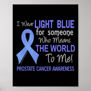 Prostate Cancer  For Someone Who Means World To Me Poster