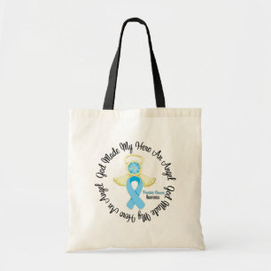 Prostate Cancer God Made My Hero An Angel Tote Bag