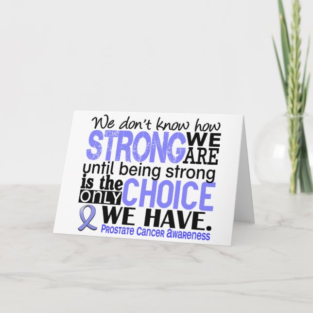 Prostate Cancer How Strong We Are Card (Front)