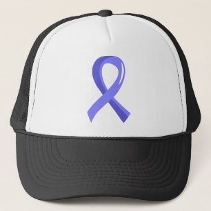 Prostate Cancer Light Blue Ribbon 3 Trucker Hat