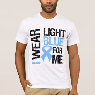 Prostate Cancer Light Blue Ribbon For Me T-Shirt