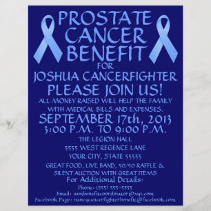 Prostate Cancer Ribbon Benefit Flyer