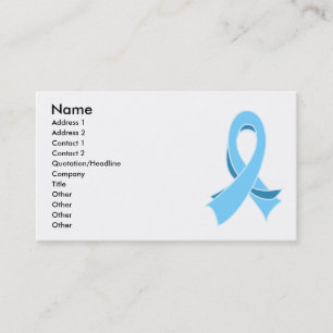 Prostate Cancer Stylish Ribbon Business Card