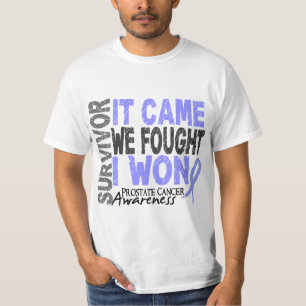 Prostate Cancer Survivor It Came We Fought I Won T-Shirt