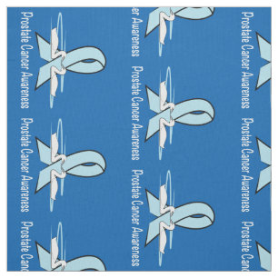 Prostate Cancer Swans 90 Deg Clockwise Fabric