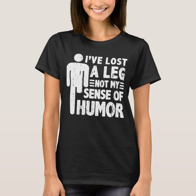 Prosthetic Leg Amputee T-Shirt (Front)