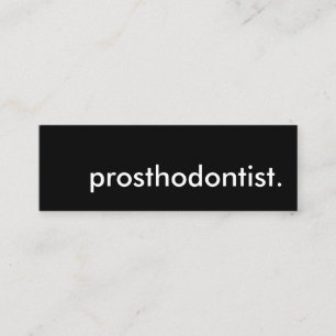 prosthodontist. mini business card